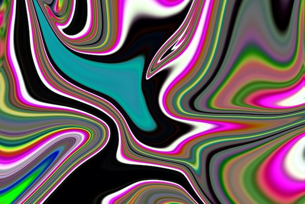 Liquid background Abstract 3d render futuristic background design modern illustration