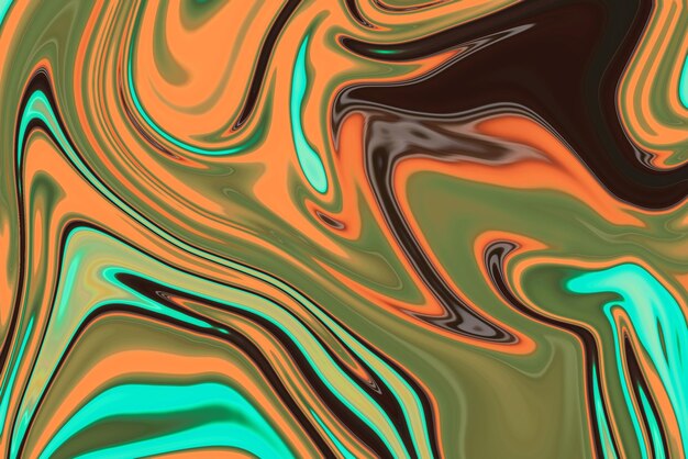 Liquid background Abstract 3d render futuristic background design modern illustration