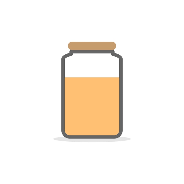 Liquid bottle concept in minimal cartoon style