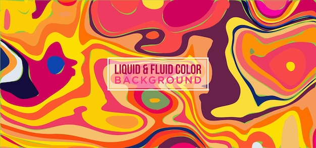 Liquid color and fluid shapes Background