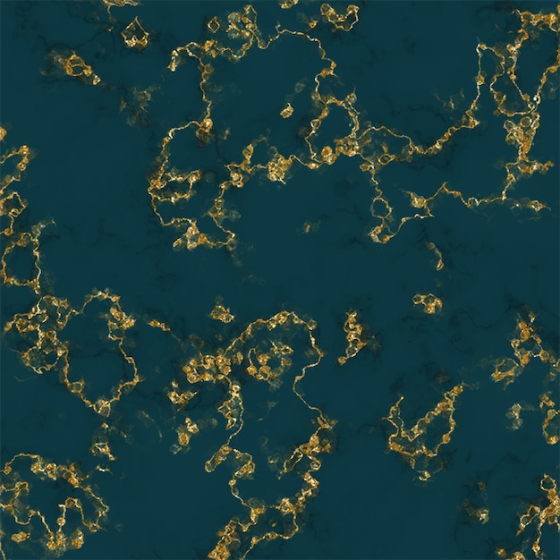 Liquid marble background with gold splatter