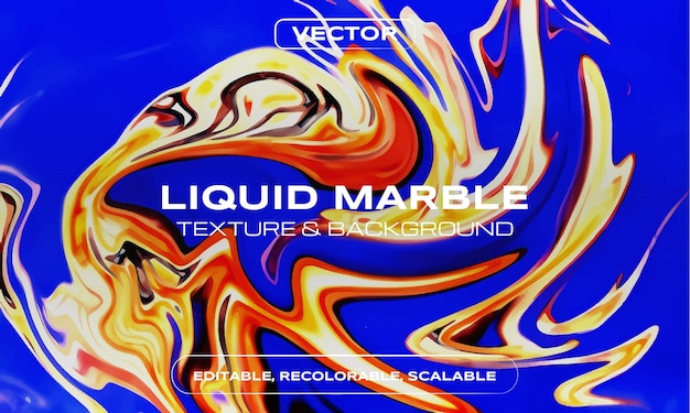 Liquid marble background