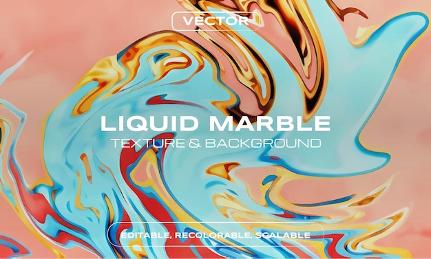 Liquid marble background