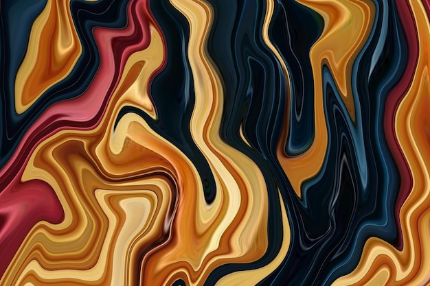 Liquid marble textured backgrounds. Wavy psychedelic backdrops. Abstract painting for wed design