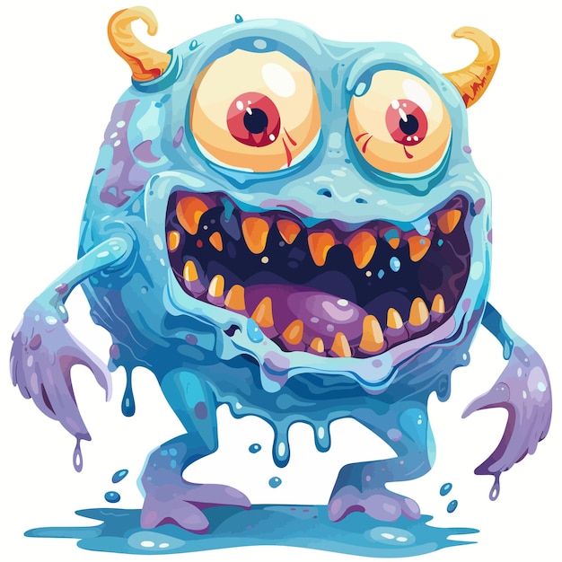 Vector liquid monster