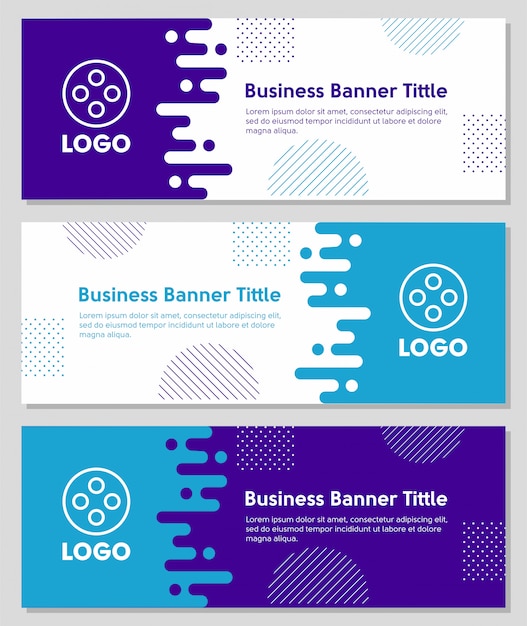 liquid shapes business banner