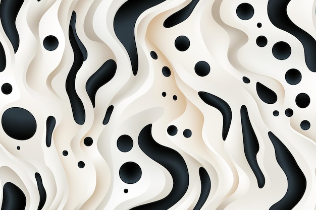 Liquid silver and black metal Abstract background Liquid marble pattern 3d rendering