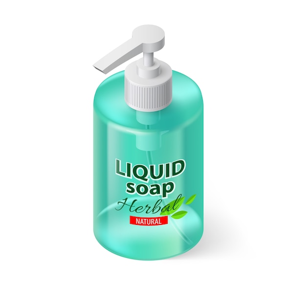 Liquid Soap Isometric