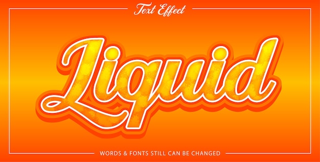 Liquid text effect