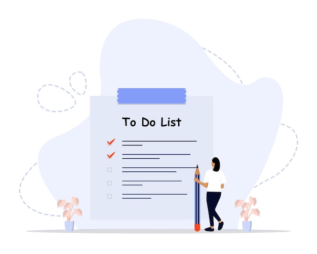 To do list concept illustration