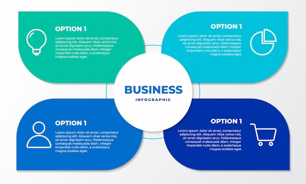 list and option usiness infographic template design