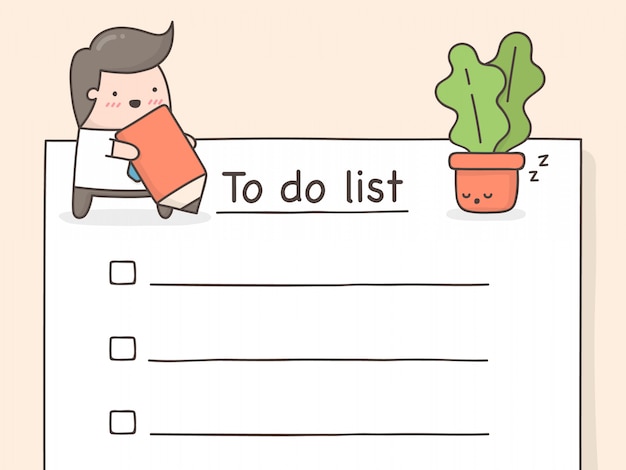 To do list.