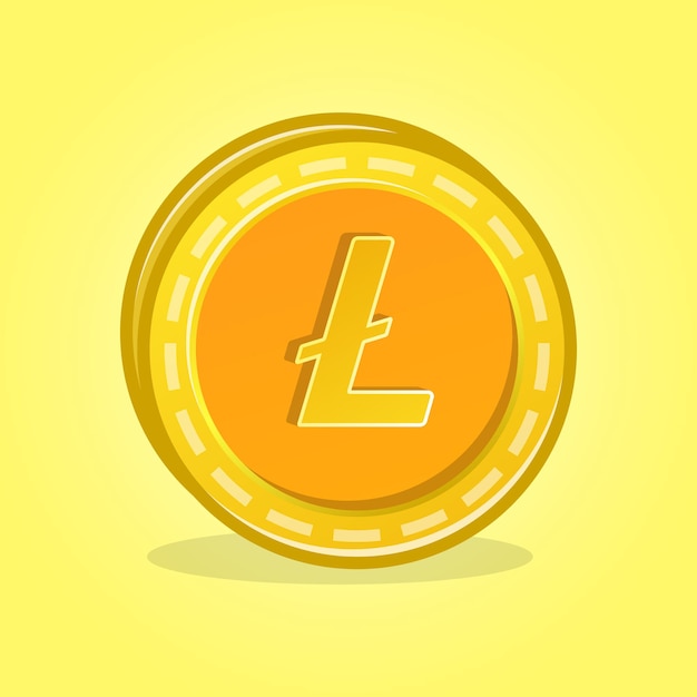 Lite coin cryptocurancy design vector