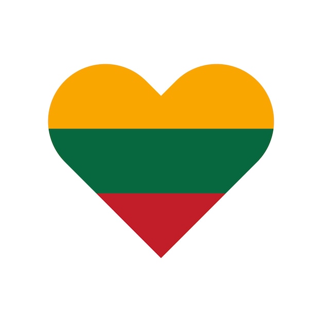 Lithuania Heart flag