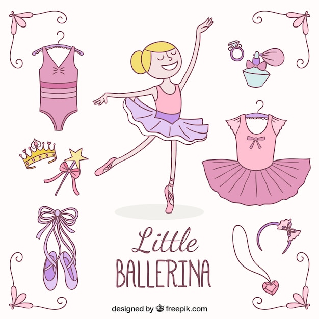 Little ballerina and her elements