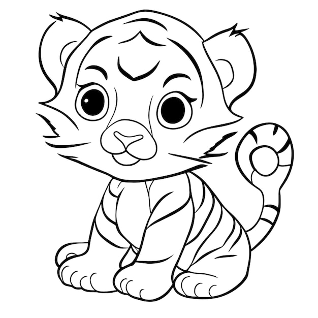 Vector little bengal tiger tigers coloring pages free coloring pages images may be subject to copyright