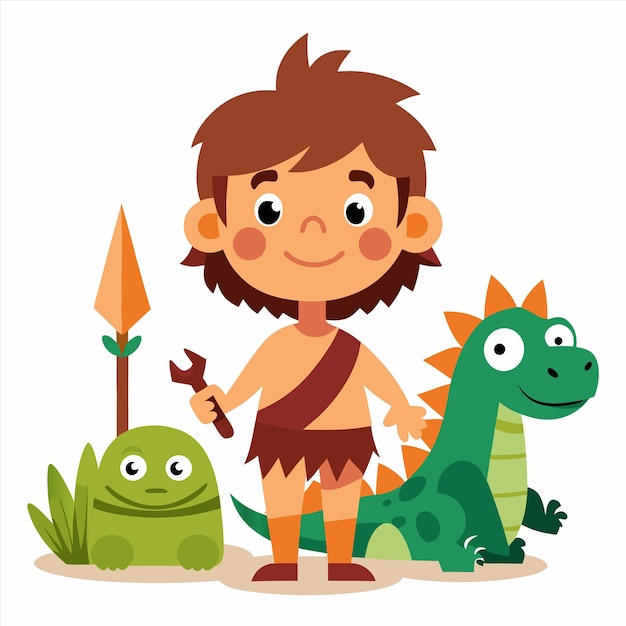 a little boy with a dragon and a dragon