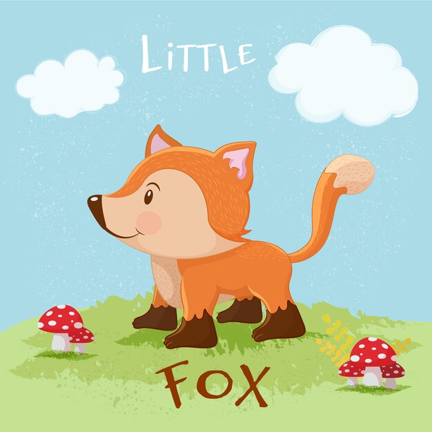 Little fox background