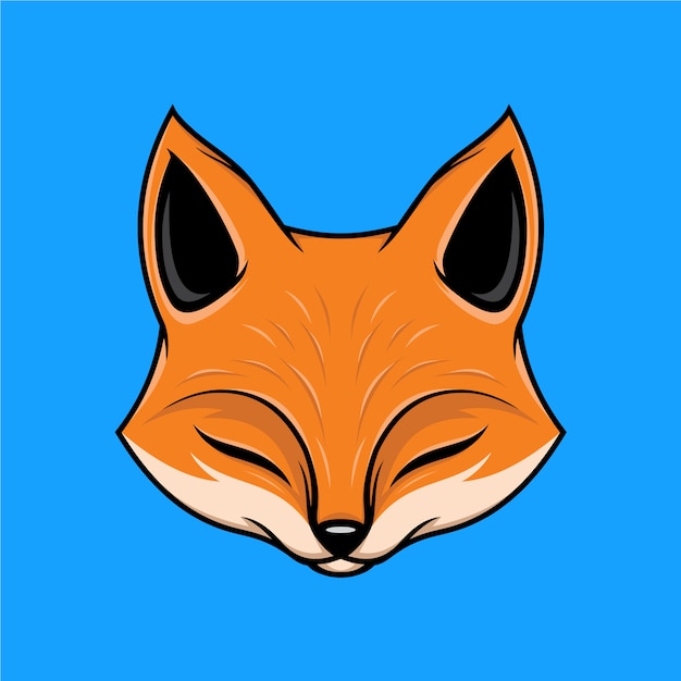 Little fox head illustration