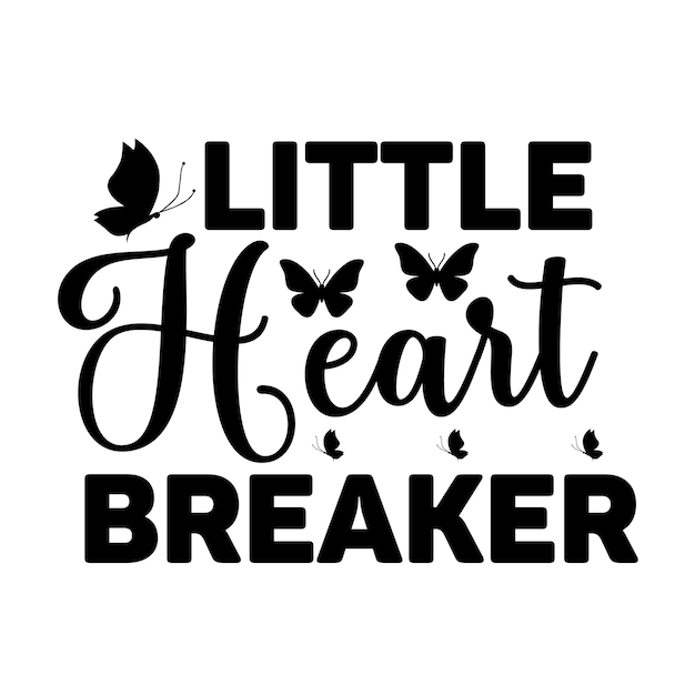 Little Heart Breaker svg design cut file