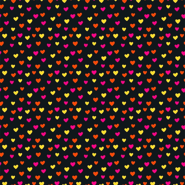 Little love heart seamless pattern