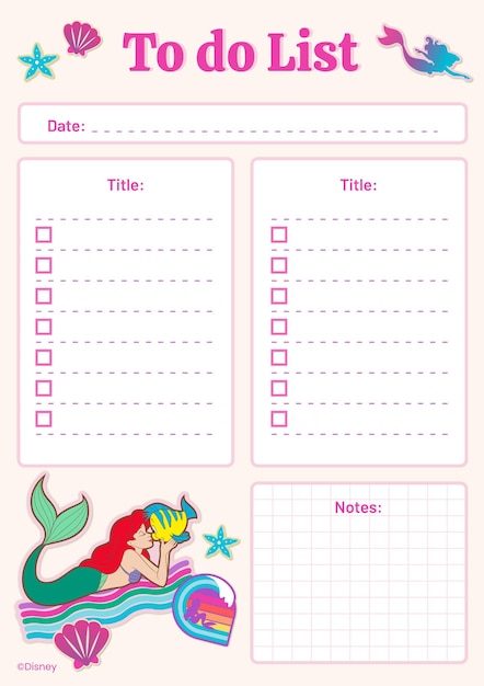 The Little Mermaid List