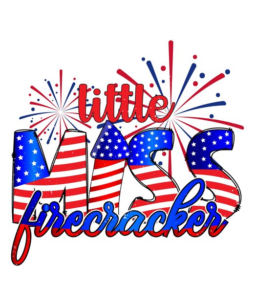 Vector little miss firecracker