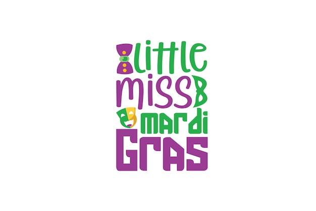 Little miss Mardi Gras T shirt