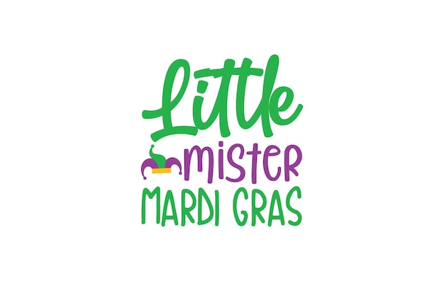 Little Mister Mardi Gras T shirt