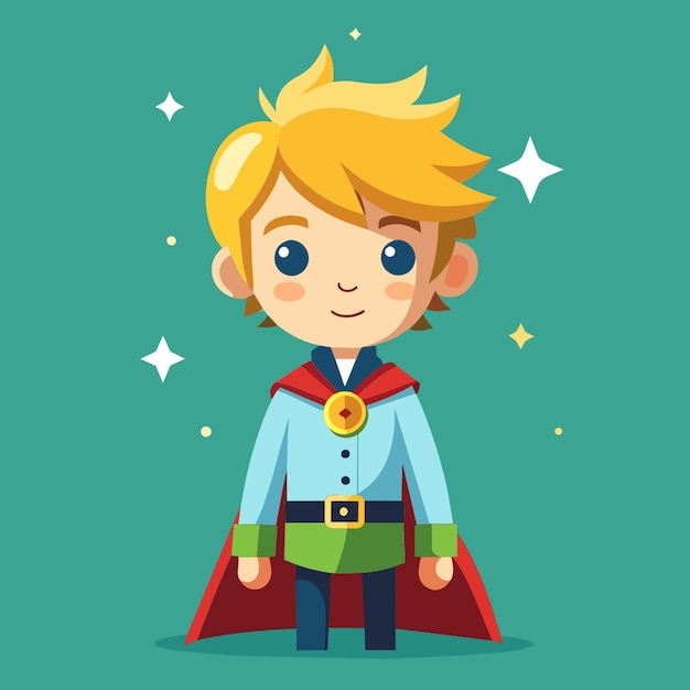 Vector a little prince vector illustration flat 2