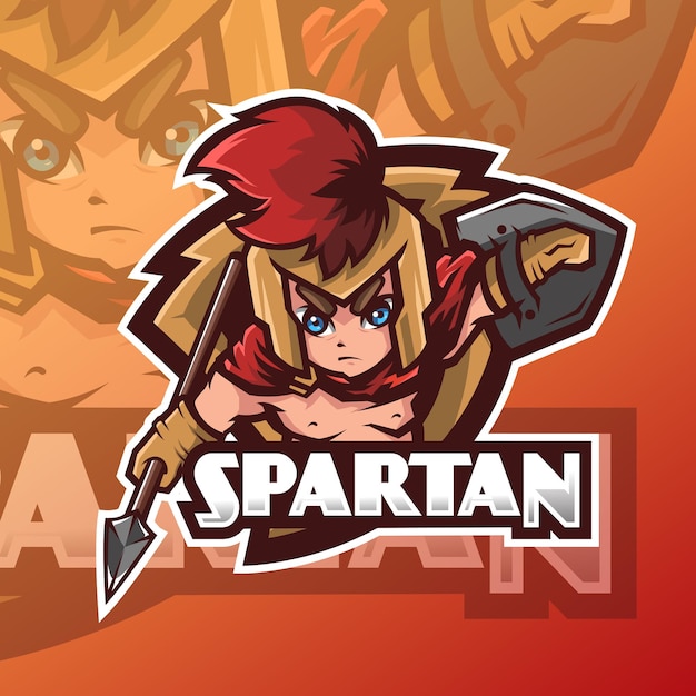 Little spartan esport logo design