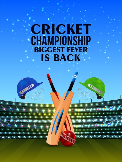 Live cricket tournament match background