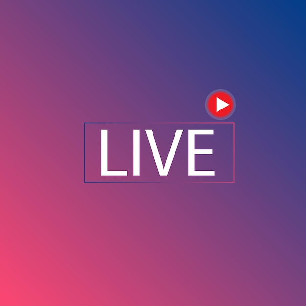 Live Stream signlogolive streaming background