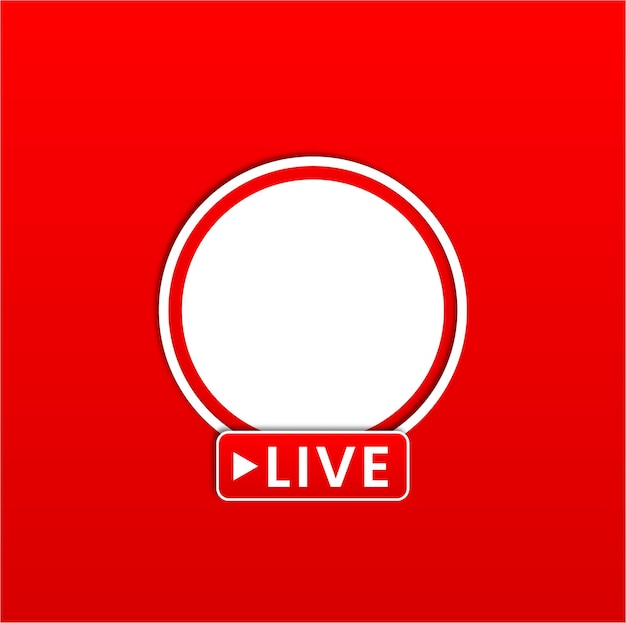 live stream youtube channel design post red design