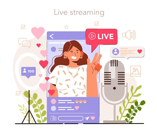 Live streaming content strategy development social media content manager