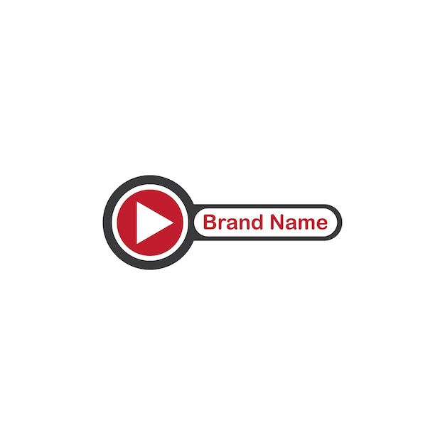 live streaming logo design vector icon video internet