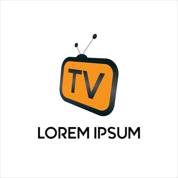 Live Streaming Online Television Web TV Simple and Clean Logo Concept Abstract Alphabetic Brown Background Black Bezel Rounded Concept Combination Logo TV Channel Logo Design Template