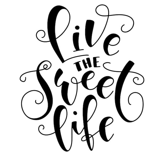 Live the Sweet Life Sweet shop cafe or bakery design