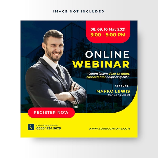 live webinar conference template