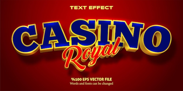 Livid text serious style editable text effect Casino Royal