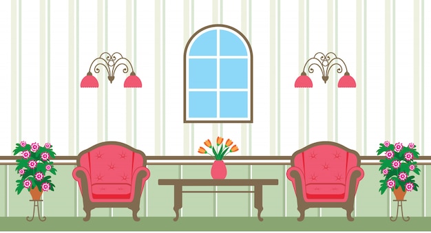 Living room illustration