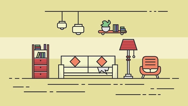 Living Room Vector