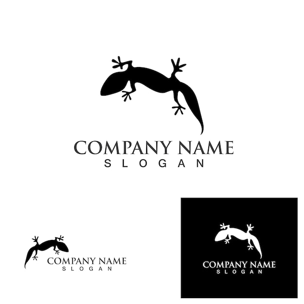 Lizard animals logo and symbols vector temlate