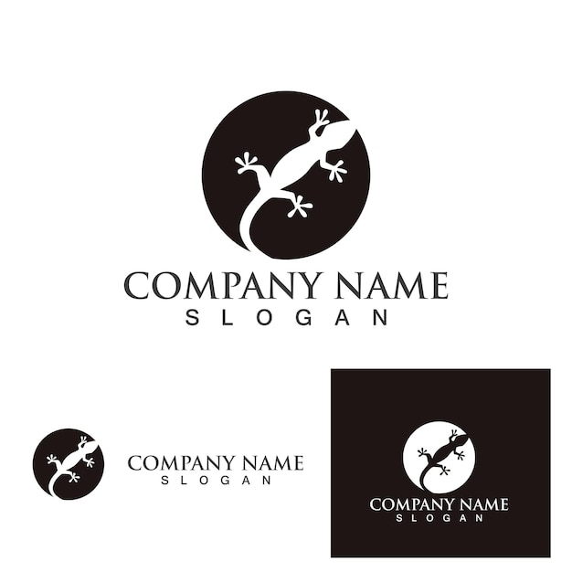 Lizard animals logo and symbols vector temlate