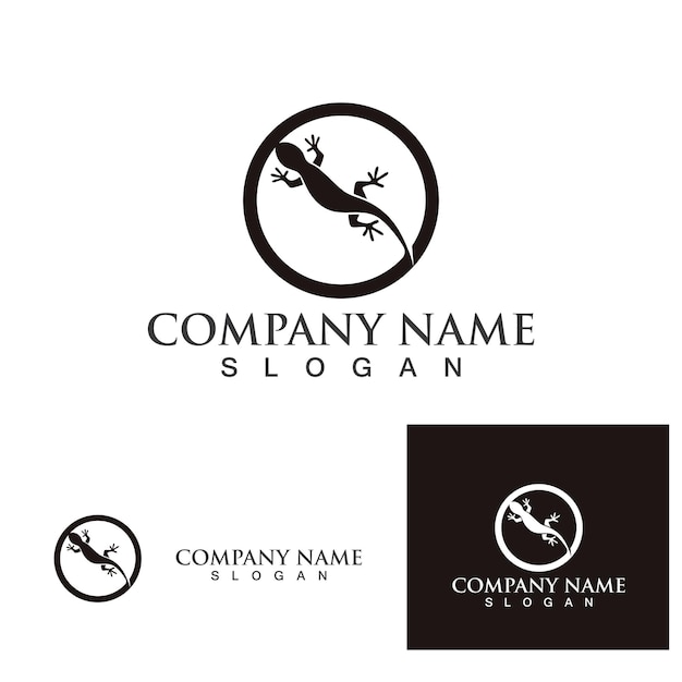 Lizard animals logo and symbols vector temlate