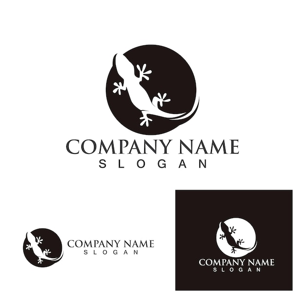 Lizard animals logo and symbols vector temlate