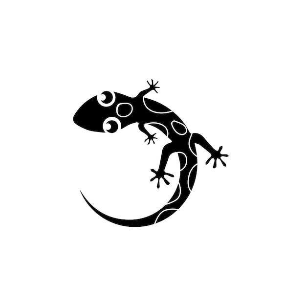 Lizard Chameleon Gecko animall logo and symbol vector illustration