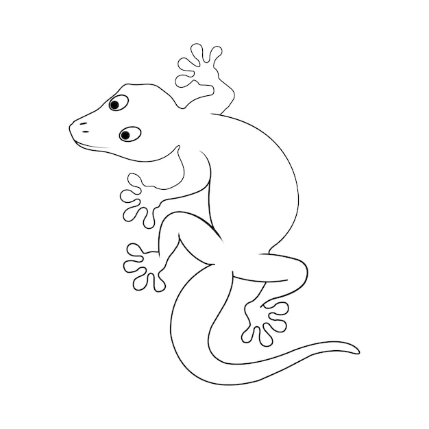 Lizard coloring page