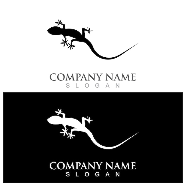 Lizard logo and vector template