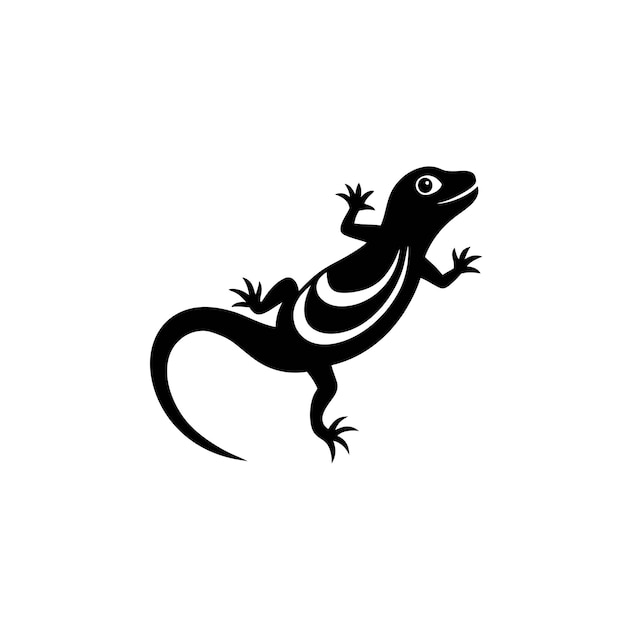 Vector lizard silhouette or vector file